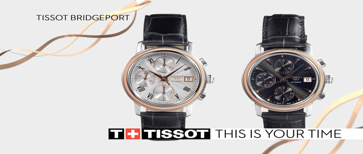 TISSOT Bridgeport Automatic Chronograph 18k GOLD Full HD