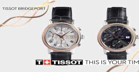 TISSOT Bridgeport Automatic Chronograph 18k GOLD Full HD