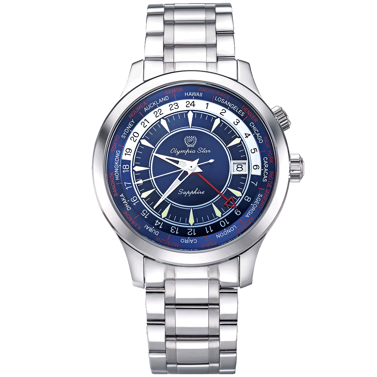 QUARTZ DUAL TIME GMT OPA98027GS-TXD