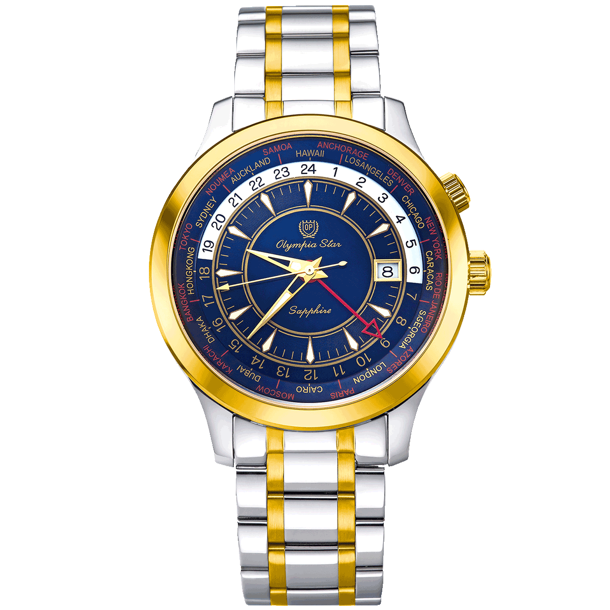 QUARTZ DUAL TIME GMT OPA98027GSK-DMVXD