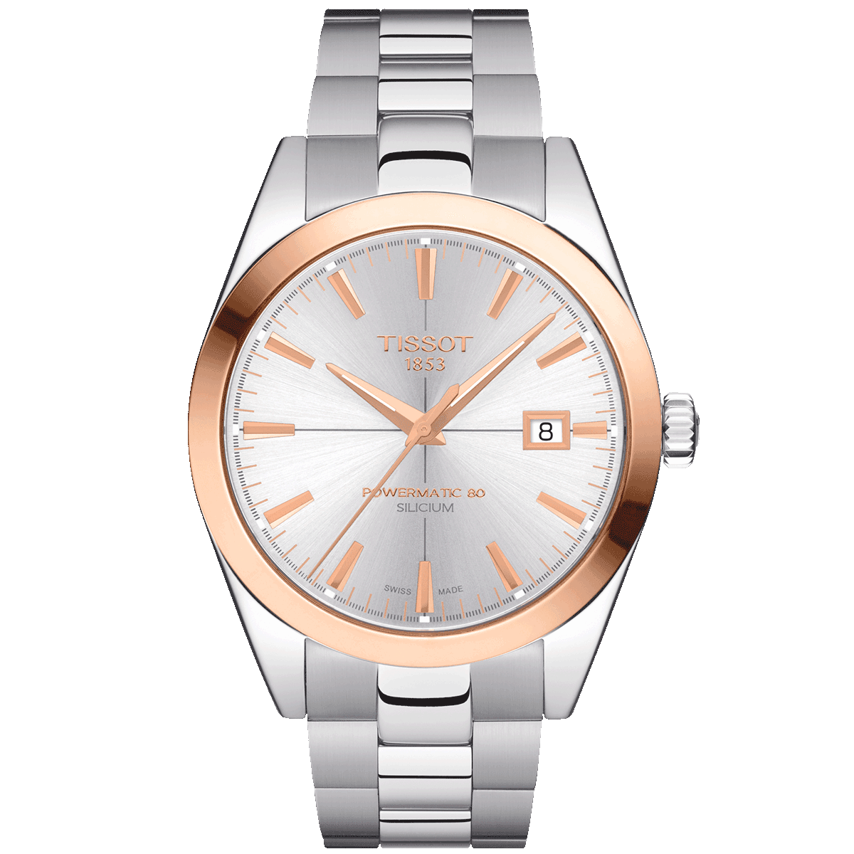 POWERMATIC 80 SILICIUM SOLID 18K GOLD BEZEL T927.407.41.031.00